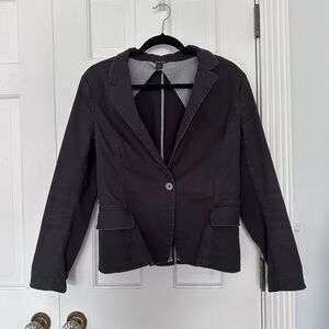 Elegant Charcoal Women's Blazer